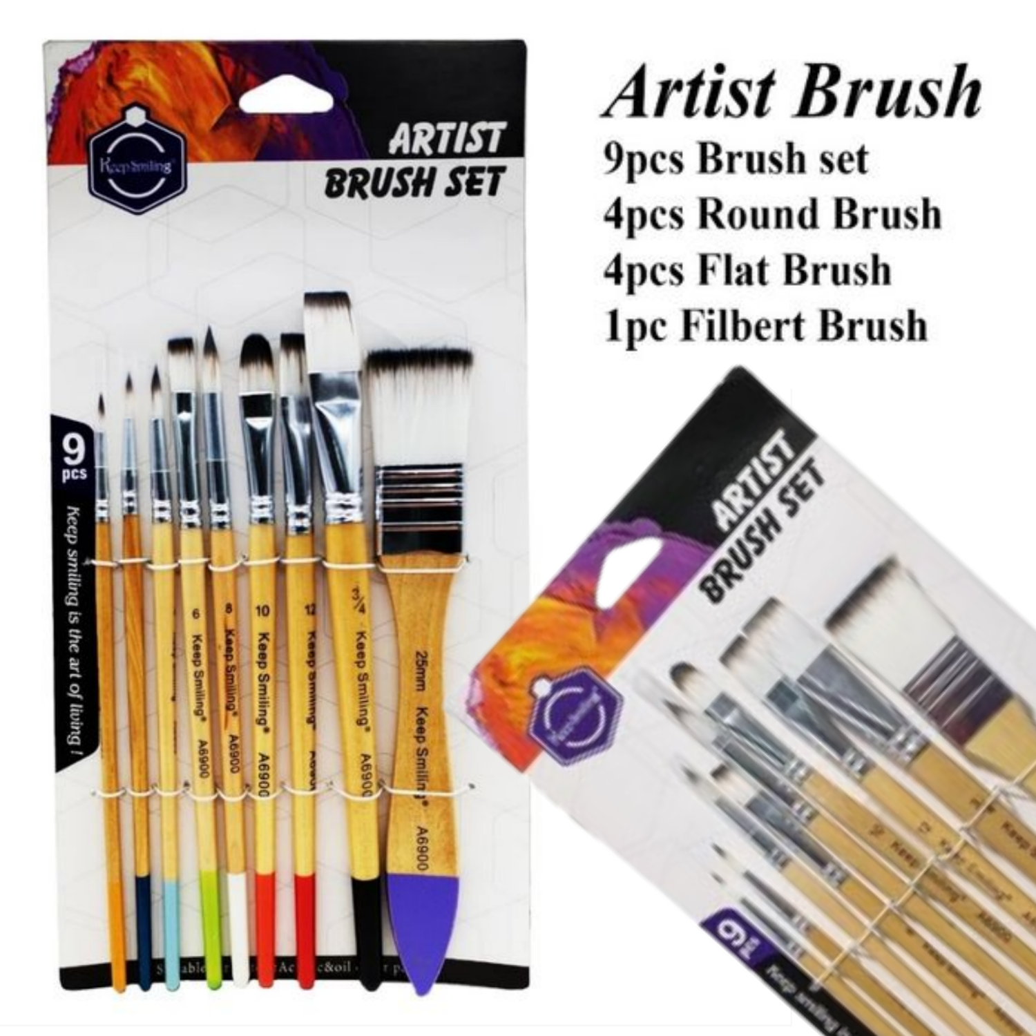 High Quality Artist Brush 10pcs