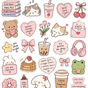 Cute Pink Aesthetic Stickers