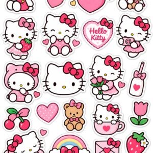 Hello Kitty Pink Stickers