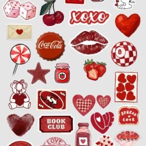 Red Love & Romance Stickers
