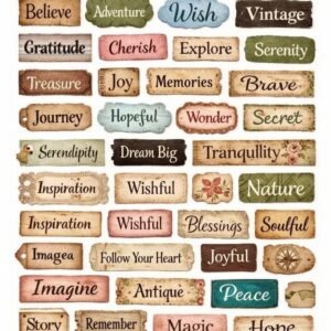 Vintage Quote Stickers