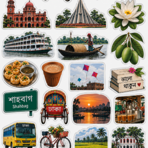 Bangladesh Culture & Dhaka Stickers