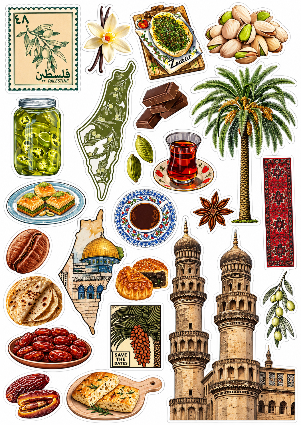 Palestine Heritage & Culture Stickers