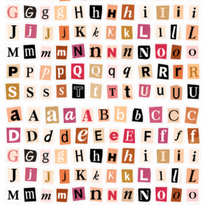 Colorful Alphabet Stickers
